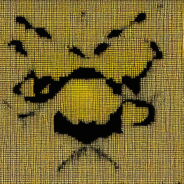 Image similar to bumble bee, pixelated, flying, 4 k