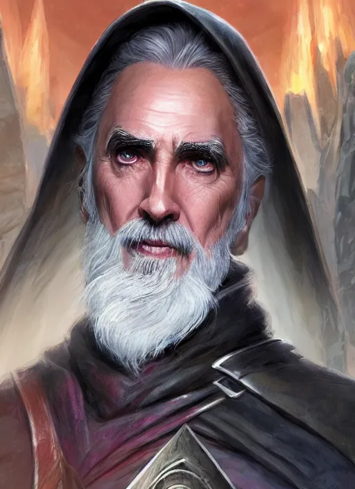 Image similar to count dooku, ultra detailed fantasy, dndbeyond, bright, colourful, realistic, dnd character portrait, full body, pathfinder, pinterest, art by ralph horsley, dnd, rpg, lotr game design fanart by concept art, behance hd, artstation, deviantart, hdr render in unreal engine 5