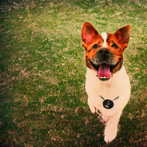 Prompt: Psychic photography of a dog\'s dreams