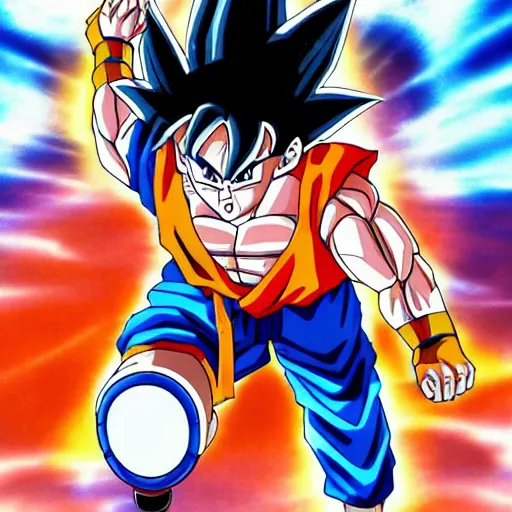 KREA - goku in a wheel chair power over 9000 disabled