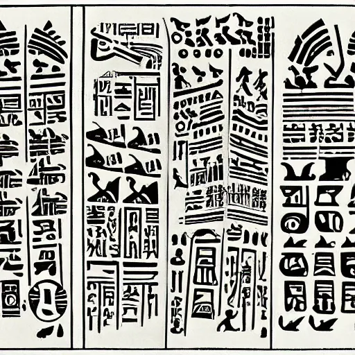 Prompt: a exotic metro pollynsdian hieroglyphics, painted by jorgihno gisbana and takashi tokyo, style of ultra capitalism surealism