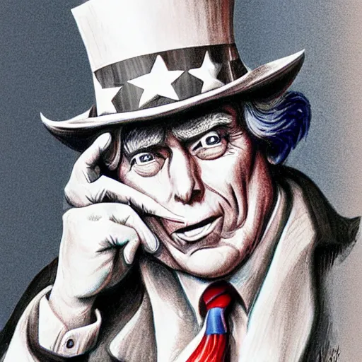 Prompt: uncle sam, real life picture, realistic