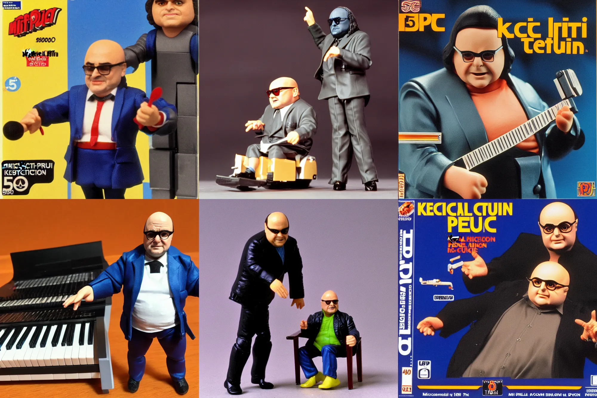 Prompt: Michel Petrucciani as a 1980's Kenner style action figure, 5 points of articulation, full body, 4k, highly detailed