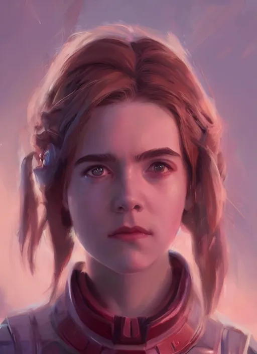 Prompt: Kiernan Shipka, digital painting, concept art, smooth, sharp focus, illustration, from StarCraft by Ruan Jia and Mandy Jurgens and Artgerm and William-Adolphe Bouguerea