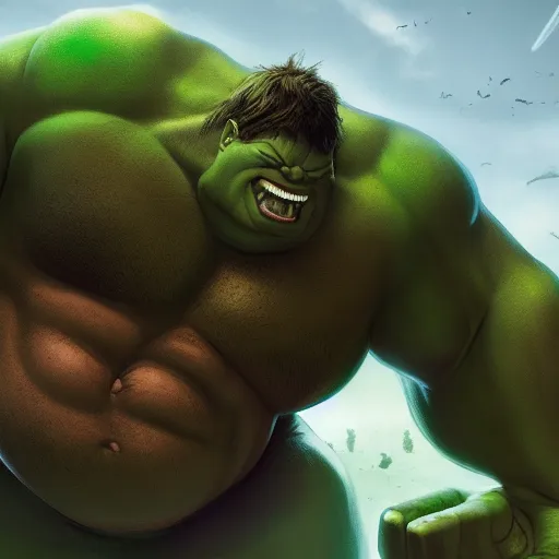 Prompt: Big Chungus is The Hulk, hyperdetailed, artstation, cgsociety, 8k