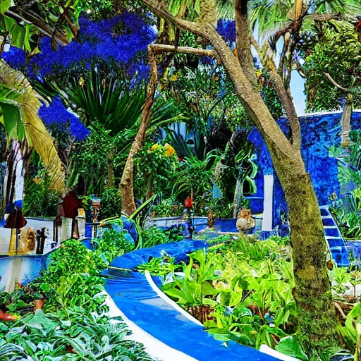 Image similar to the blue garden of lapu