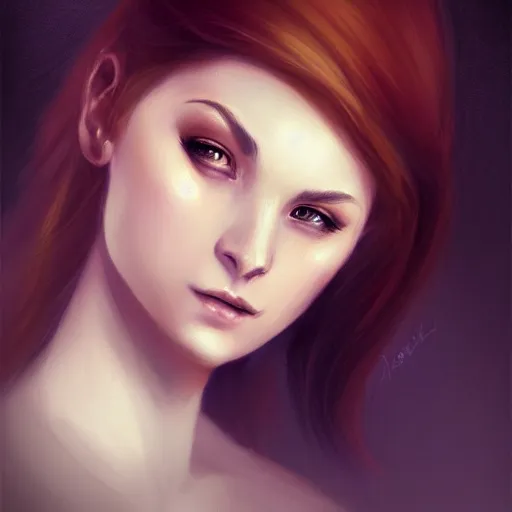 Prompt: womans portrait inspired by charlie bowater