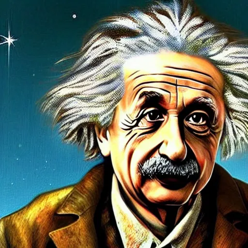 Image similar to Albert Einstein and red dead redemption 2 4k detailed super realistic