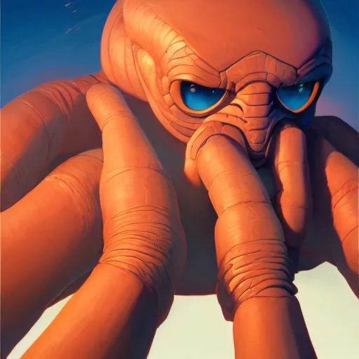 Image similar to face icon stylized minimalist the thing from another world 1 9 5 1, loftis, cory behance hd by jesper ejsing, by rhads, makoto shinkai and lois van baarle, ilya kuvshinov, rossdraws global illumination