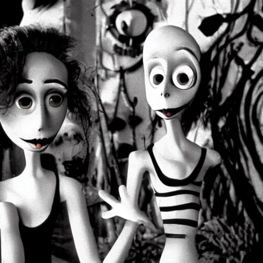 Image similar to Movie still from a Tim Burton movie that has never been released