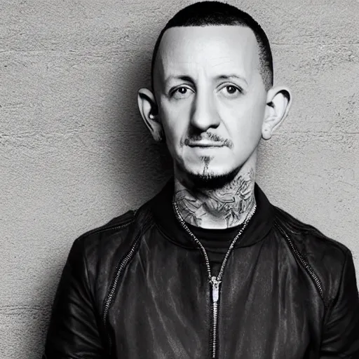 Image similar to photograph of chester bennington