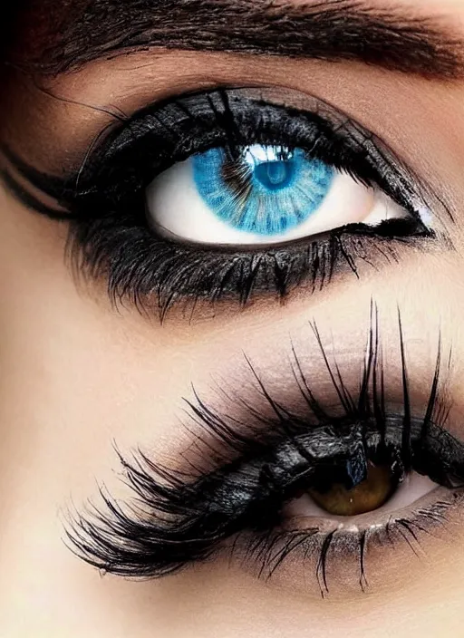 Image similar to portrait of a stunningly beautiful eye, infinite styles combined and multiplied