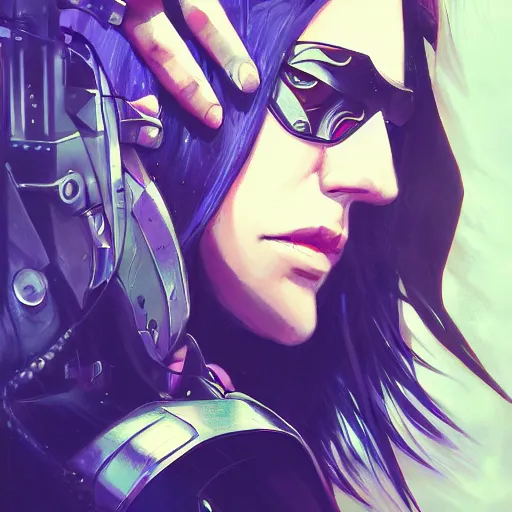 Prompt: A potrait of a cyberpunk skull with big eyes, fine-face, realistic shaded perfect face, fine details. Night setting. Very anime style. Realistic shaded lighting poster by Ilya Kuvshinov katsuhiro, magali villeneuve, artgerm, Jeremy Lipkin and Michael Garmash, Rob Rey and Kentarõ Miura style, trending on art station