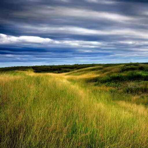 Image similar to beautiful hill going down to a prairie