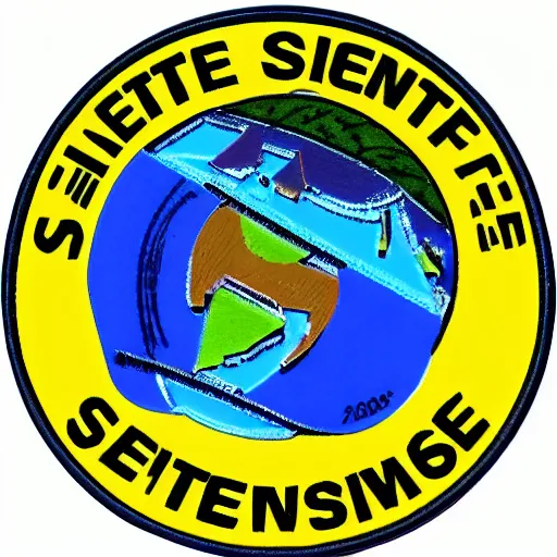 Image similar to centre for satellite data in environmental science logo mission patch