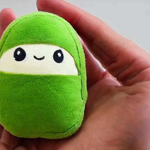 Prompt: ! dream a photo of a cute avocado plushie, real trending on instagram image