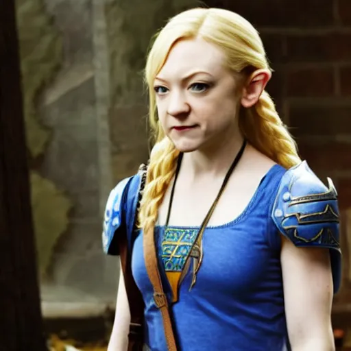 Image similar to Emily Kinney as zelda