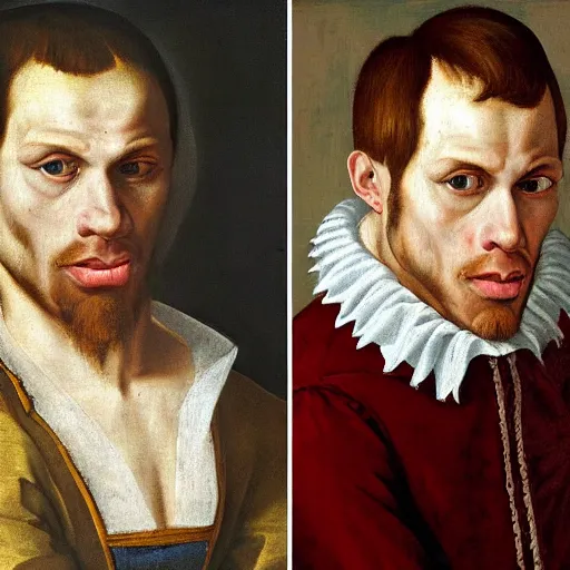 Image similar to A 16th century mannerism painting of Jerma985, portrait of Jerma985, grainy, realistic, very realistic, hyperrealistic, highly detailed, very detailed, extremely detailed, very neat, very epic, very cool, detailed, trending on artstation