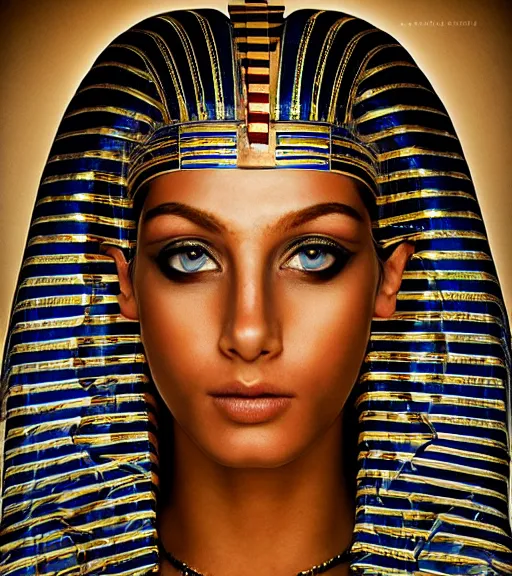 Image similar to portrait_photo_of_a_stunningly beautiful egyptian maiden, symmetrical face, 16th century, hyper detailed by Annie Leibovitz, Steve McCurry, David Lazar, Jimmy Nelsson, professional photography