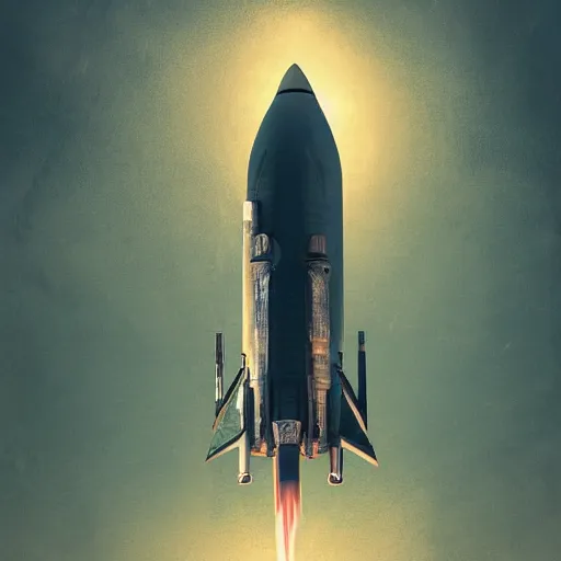 Image similar to retro futuristic vintage rocket spacecraft, atmospheric lighting, painted, intricate, volumetric lighting, beautiful, daytime, sunny weather, slight overcast, sharp focus, deep colours, ultra detailed, by leesha hannigan, ross tran, thierry doizon, kai carpenter, ignacio fernandez rios