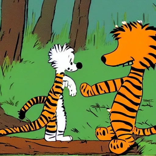 Image similar to calvin and hobbes