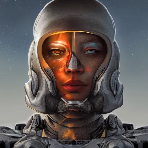 Image similar to cyborg looking in a distance landscape photprealism ultradetailed digital art, irina french, heraldo ortega, mandy jurgens, golden ratio, art canvas, award winning, masterpiece trending on artstation 8 k 1 5 0 mpx