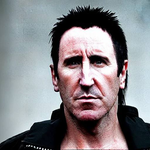 Image similar to Trent Reznor in Minecraft