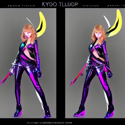 Prompt: studio portrait of taylor swift as kda ahi ( league of legends ). dslr, raw file, 4 k