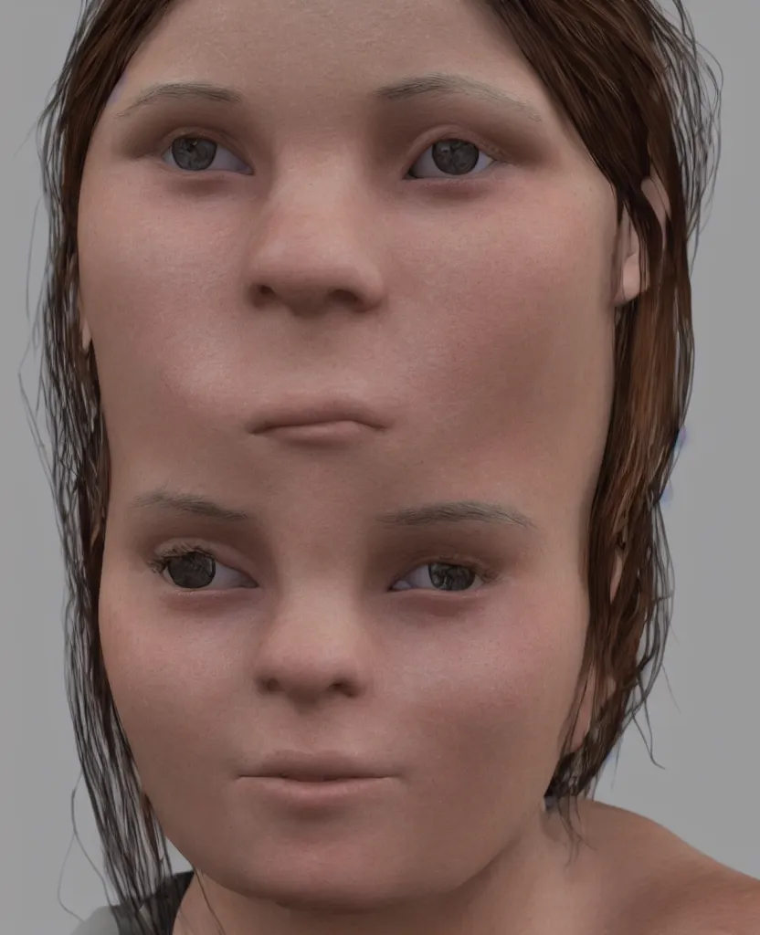 Image similar to photo of an ugly young female, realistic, 8 k