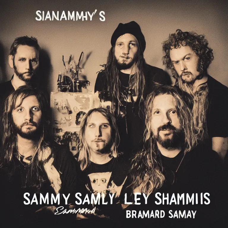 Image similar to album cover for a band called sammy, briand and charlie