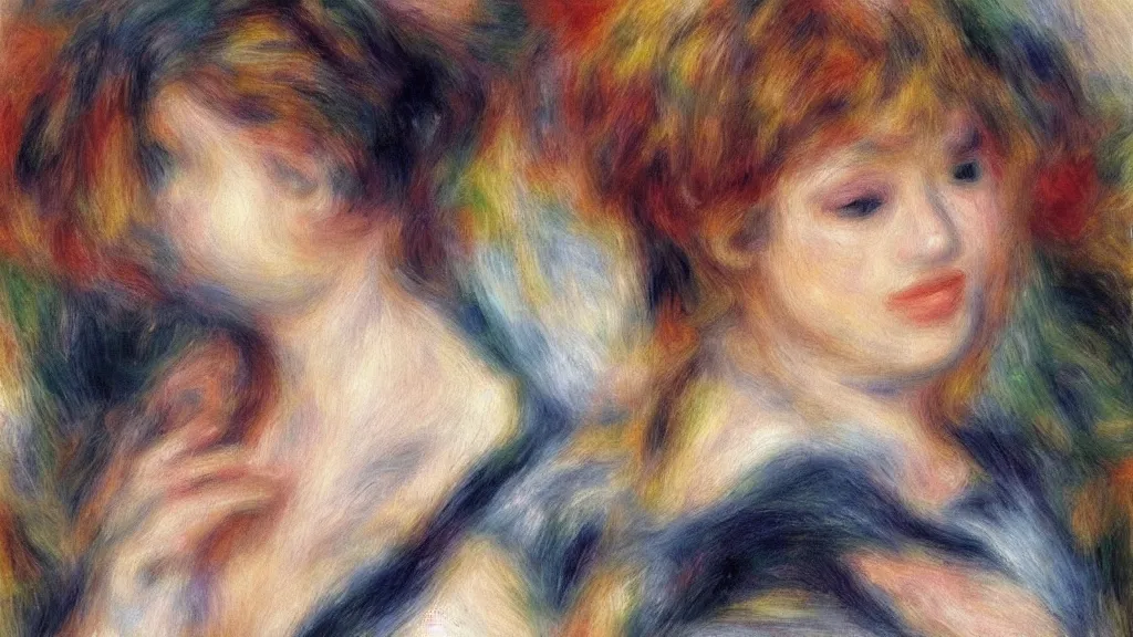 Prompt: abstract art painting, figures, lines, forms, geometry in style of pierre - auguste renoir, fotorealistic, high details,