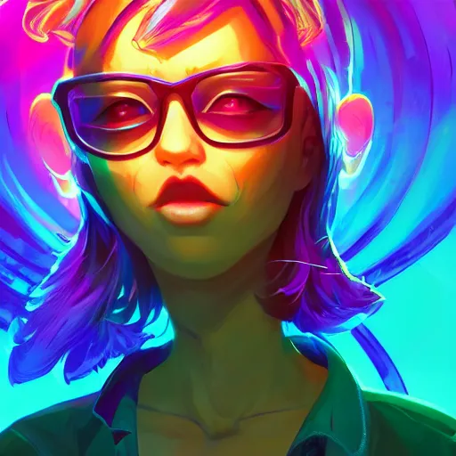 Image similar to skill magic geek inside matrix deepdream radiating a glowing aura stuff loot legends stylized digital illustration video game icon artstation lois van baarle, ilya kuvshinov, rossdraws,