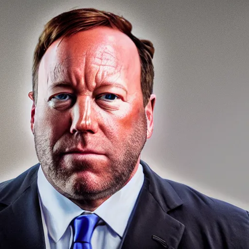 Image similar to hyperrealistic mixed media image of a!! alex jones!! as a frog, stunning 3 d render inspired art by xiang duan and thomas eakes, perfect symmetry, realistic, highly detailed attributes and atmosphere, dim volumetric cinematic lighting, 8 k octane extremely hyper - detailed render, post - processing, masterpiece,