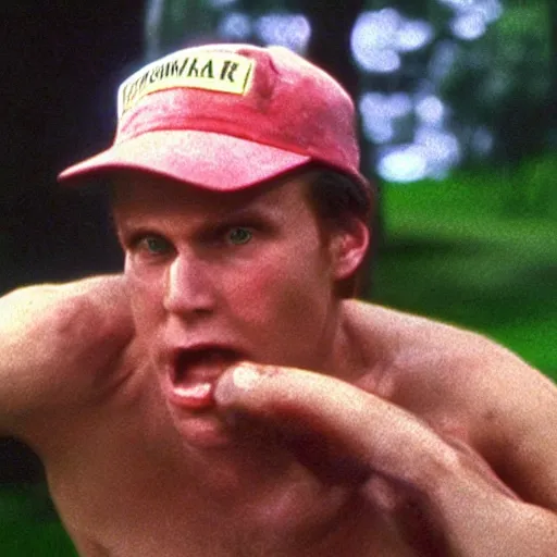 Image similar to Live Action Still of Jerma in Caddyshack, real life, hyperrealistic, ultra realistic, realistic, highly detailed, epic, HD quality, 8k resolution, body and headshot, film still