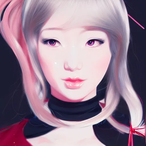 Image similar to Ann Takamaki, anime, elegant, 2d, ultra highly detailed, digital painting, smooth, sharp focus, artstation, pixiv, art by Ina Wong, art by Ilya Kuvshinov