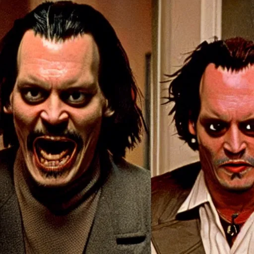 Image similar to Johnny Depp plays Jack Torrance in Shining