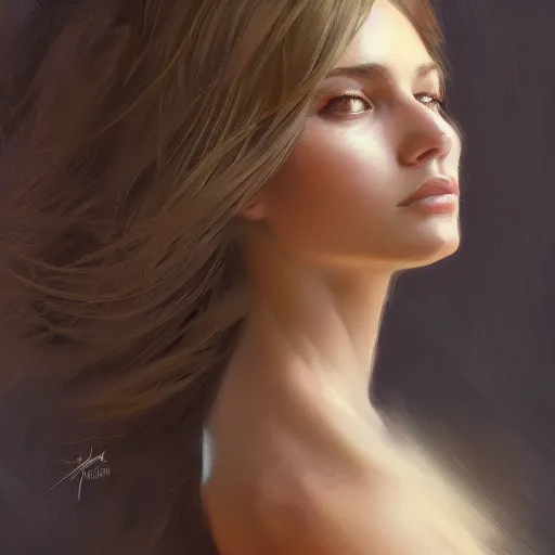 Prompt: ultra realistic portrait of a beautiful woman, intricate, elegant, highly detailed, digital painting, artstation, concept art, smooth, sharp focus, illustration, by gil elvgen, greg manchess, mucha