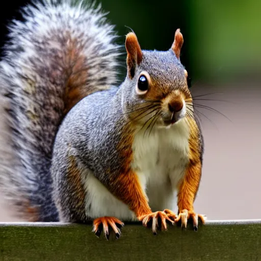 Image similar to a squirrel with a simpsons overbite