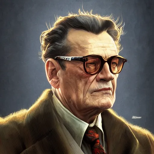 Prompt: portrait of josip broz tito in yugoslavia, deep focus, d & d, fantasy, intricate, elegant, highly detailed, digital painting, artstation, concept art, matte, sharp focus, illustration, art by artgerm and greg rutkowski and alphonse mucha