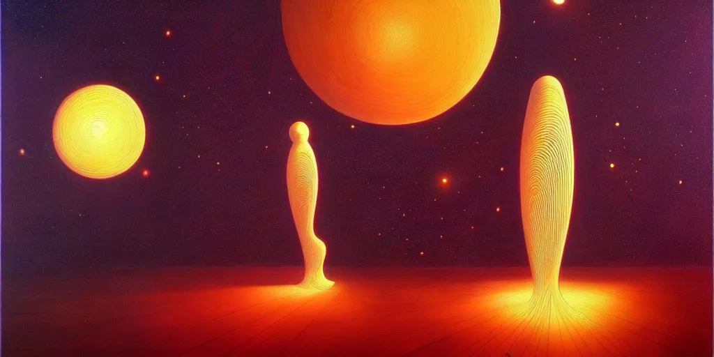 Image similar to time + space + reality, moebius, cinematic lighting, beautiful, elegant, oil painting,