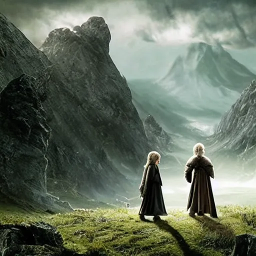 Image similar to Lord Of The Rings made by Pixar studio, hyperdetalied, ultrarealistic,