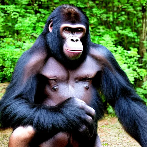 Image similar to to make the ape, one must become the ape