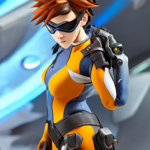 Prompt: tracer from overwatch r 3 4
