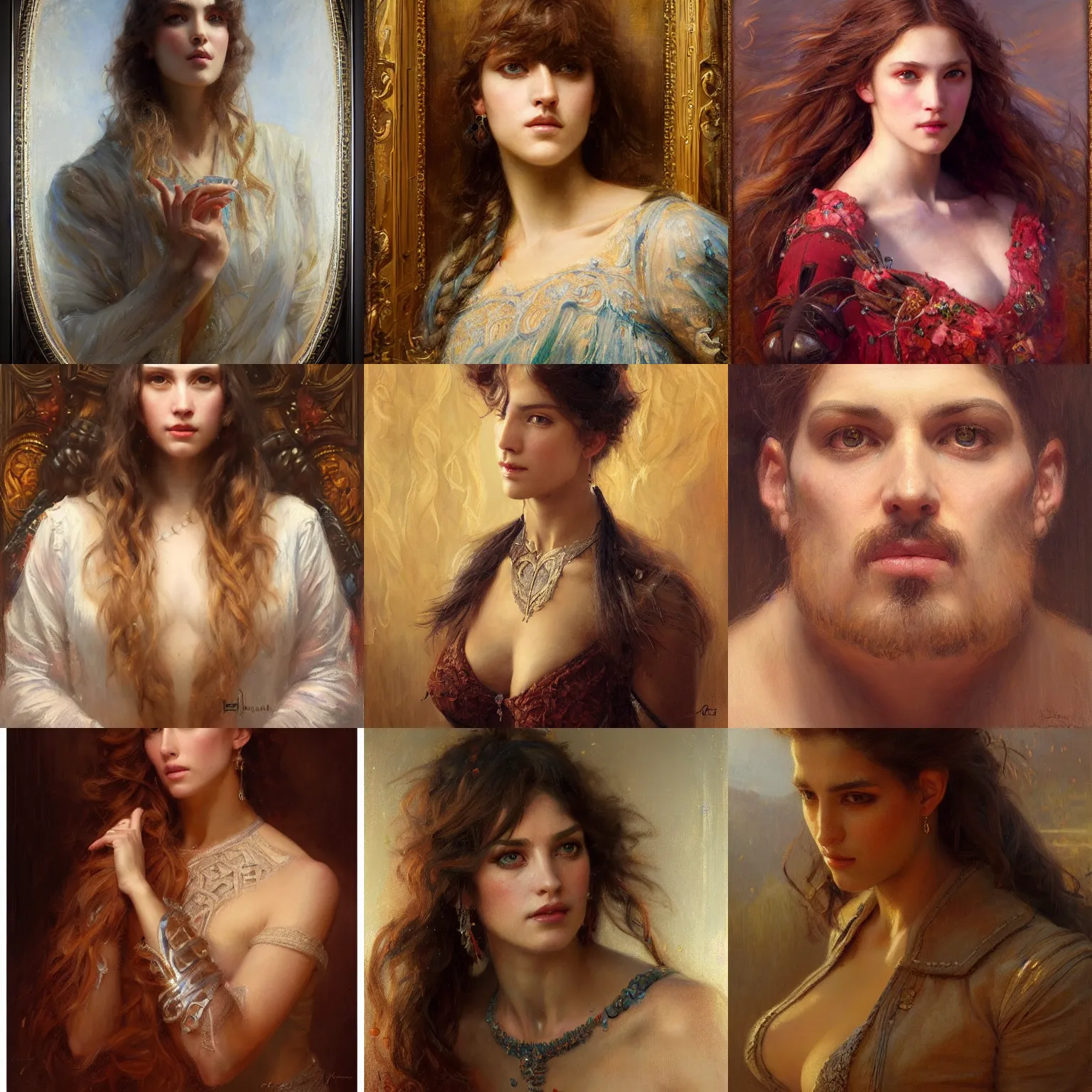 Prompt: portrait of by gaston bussiere and andrei riabovitchev and wlop and artgerm, intricate symmetrical artwork, excellent lighting, high detail 8 k