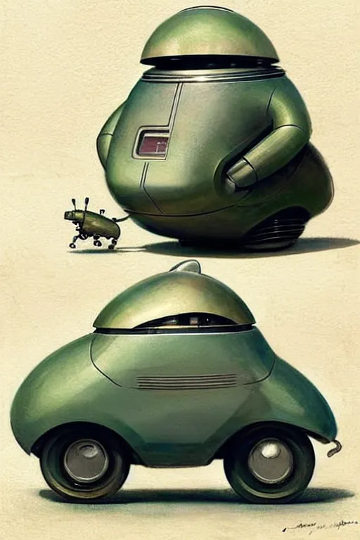 Prompt: ( ( ( ( ( 1 9 5 0 s retro future android robot fat robot mouse car. muted colors., ) ) ) ) ) by jean - baptiste monge,!!!!!!!!!!!!!!!!!!!!!!!!!