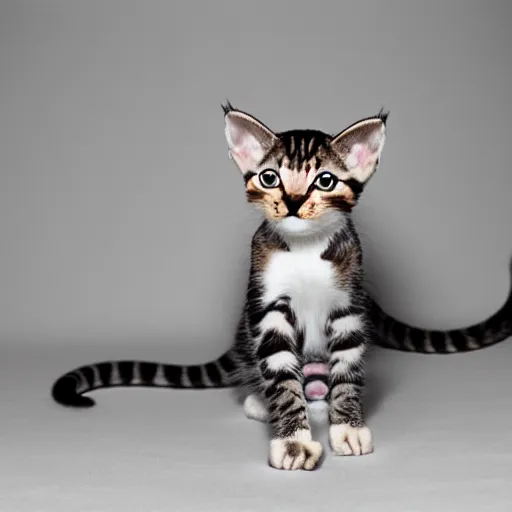 Image similar to a feline snake - kitten - hybrid, animal photography