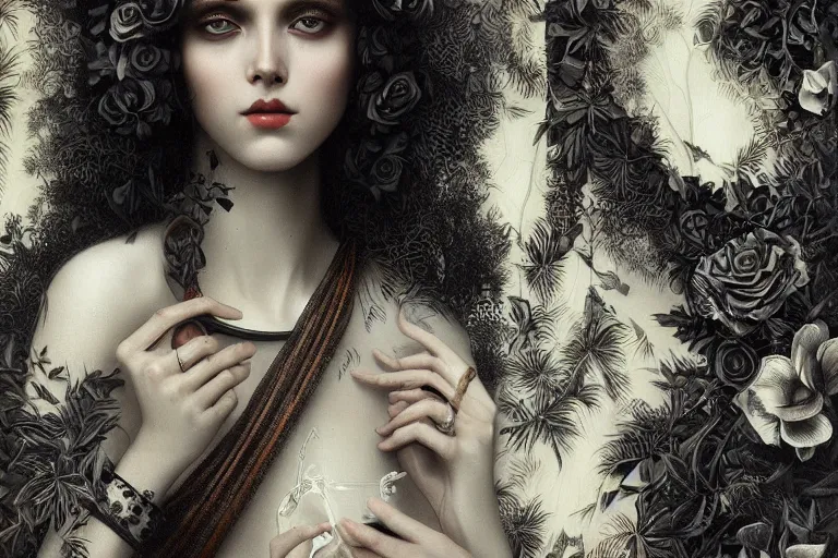 Image similar to a black pattern on a white background, highly detailed, geometric, award winning, by Tom Bagshaw