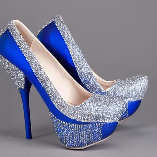 Prompt: a cyport cinderella with her crystal high heel - h 4 2 0