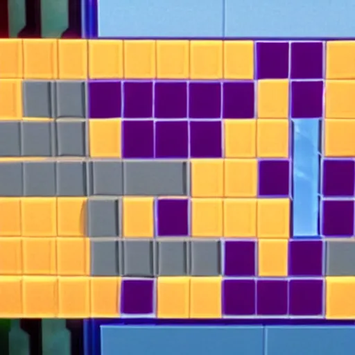 Image similar to a still from the live action Tetris movie