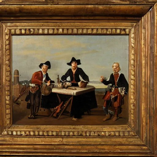 Prompt: Dutch oil painting from the 1600s, 7gün ayran on a table